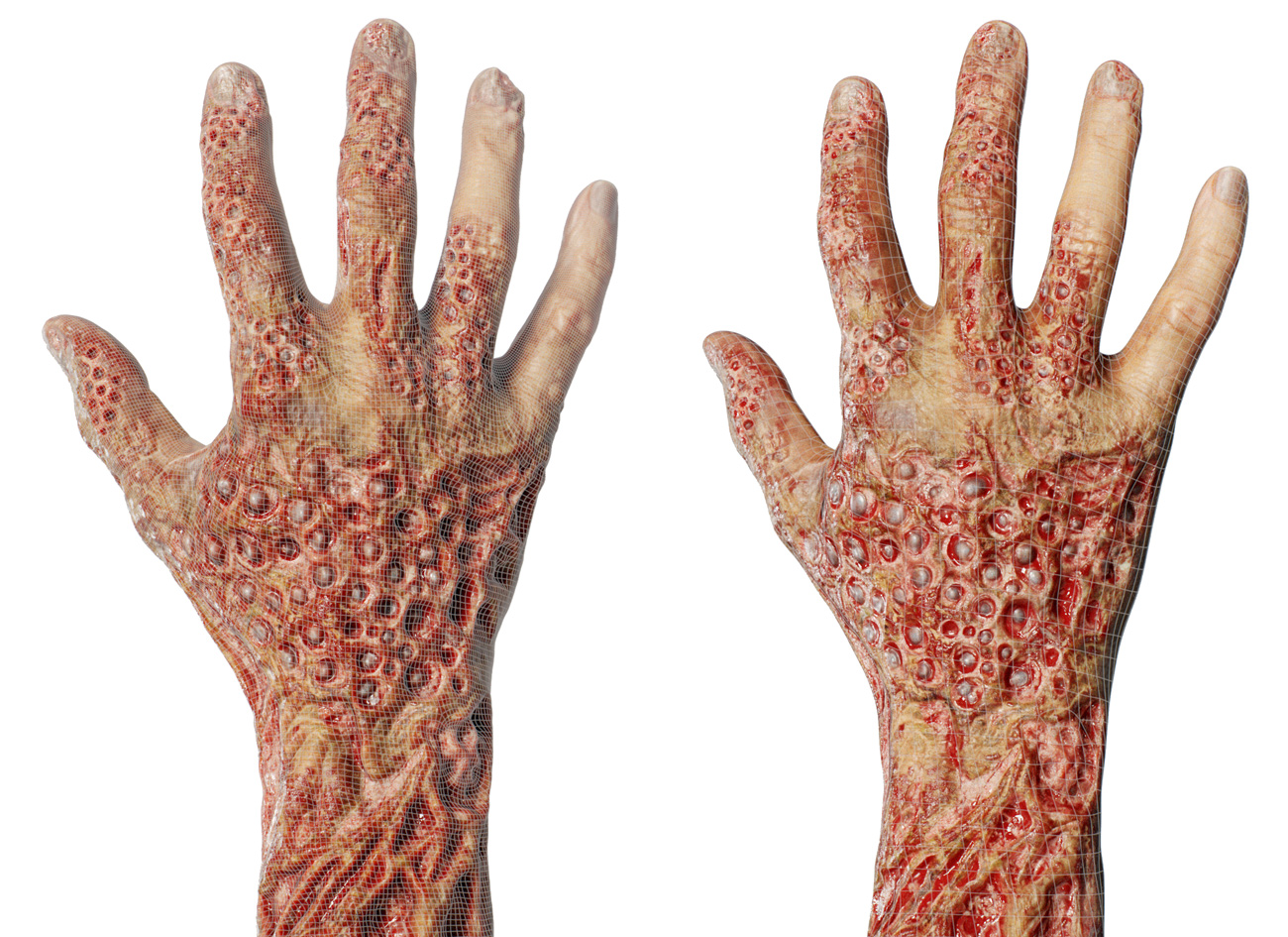 Download realtime zombie 3d hand model